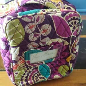 Vera Bradley Quilted Lunch Bag in Purple and Green